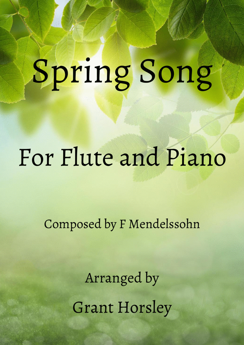 "Spring Song" Mendelssohn- Flute and Piano- Early Intermediate image number null