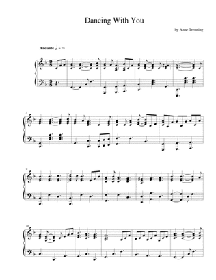 Book cover for Dancing With You (sheet music for piano)