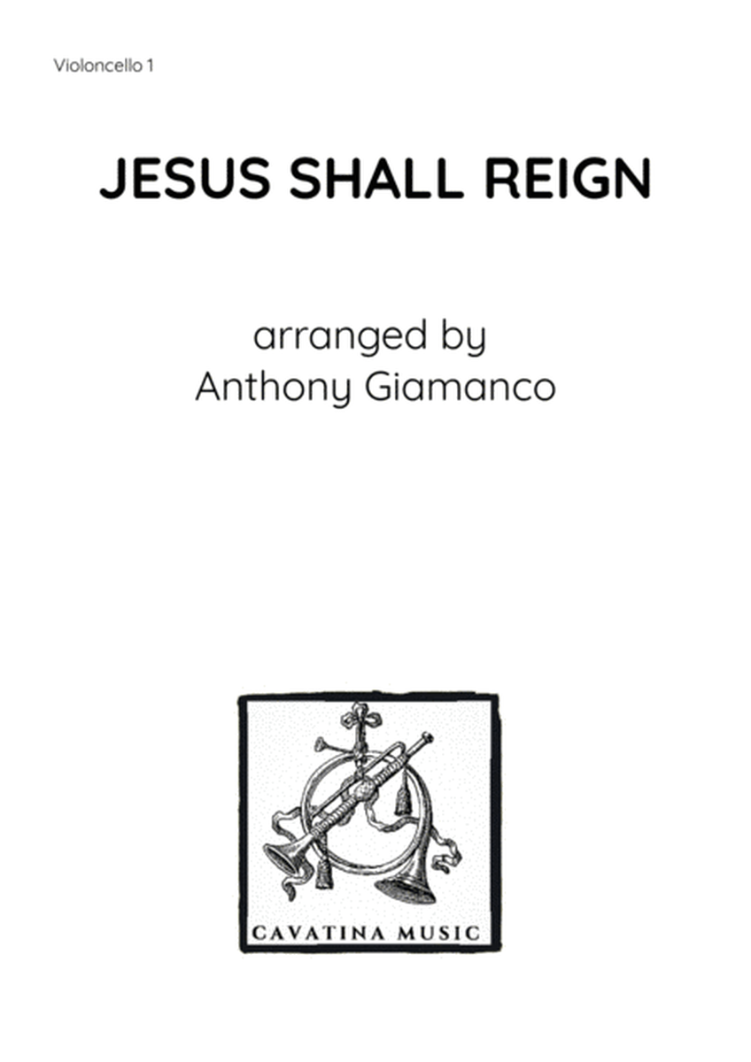Jesus Shall Reign - Cello Quartet image number null