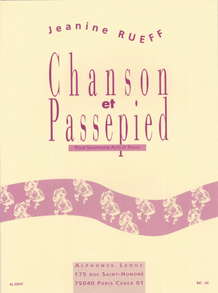 Book cover for Chanson et Passepied