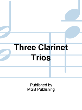Book cover for Three Clarinet Trios