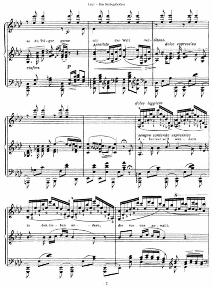 Franz Liszt - Das Sterbeglöcklein (by Schubert)