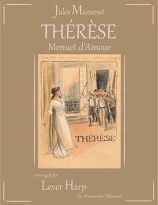 Book cover for Menuet d'Amour from THERESE - for lever harp