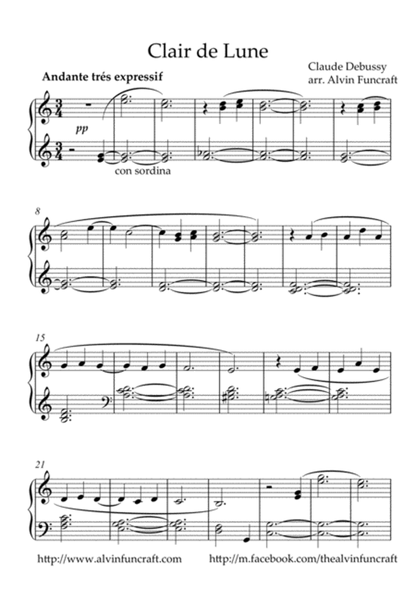 Clair de Lune / Claude Debussy / Alvin Funcraft image number null