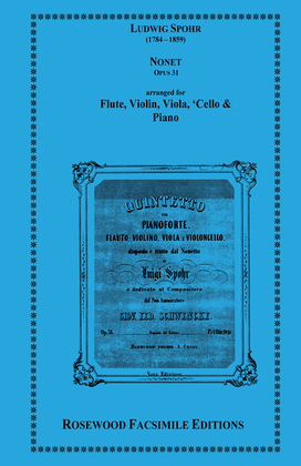 Book cover for Nonet, Op. 31