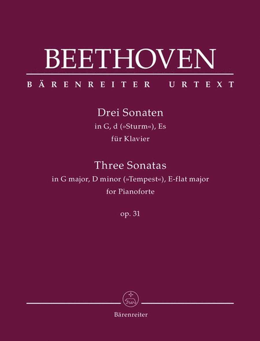 Beethoven - 3 Sonatas For Piano Op 31