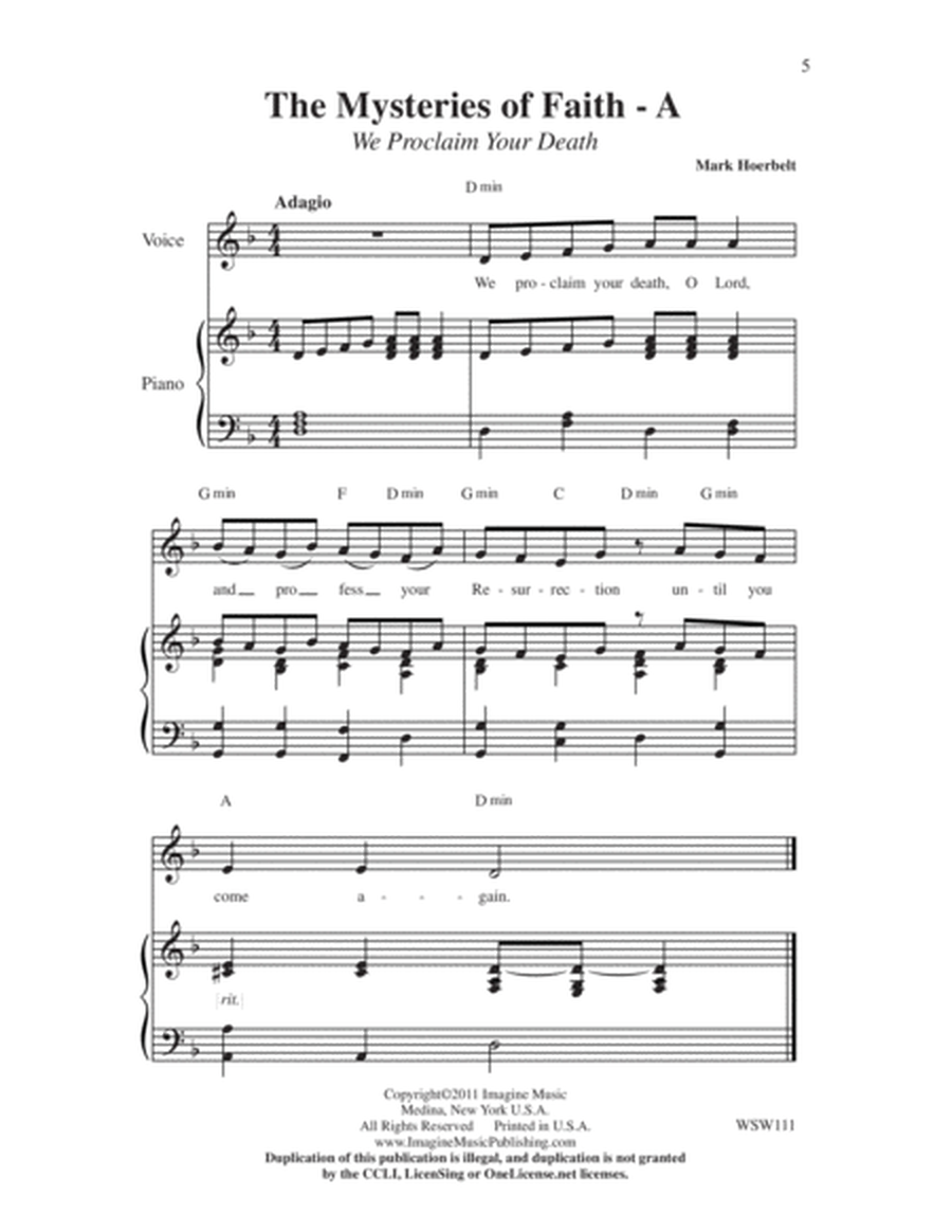 St. Mary's Mass (choral score) image number null