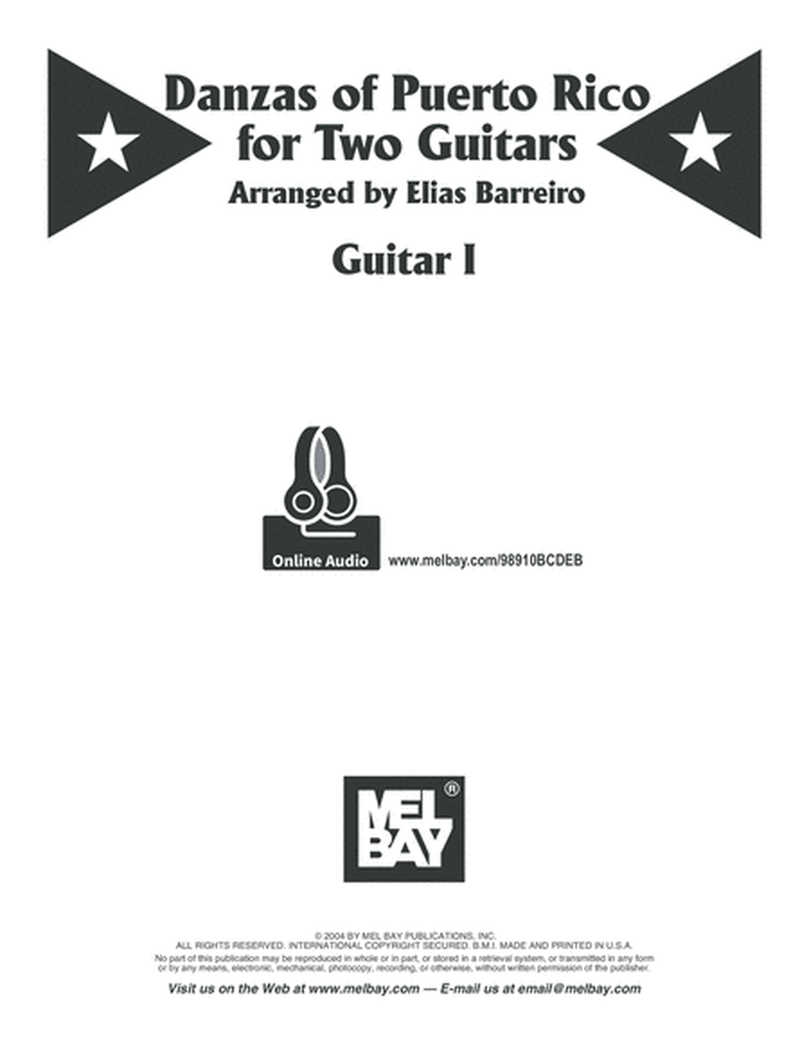 Danzas of Puerto Rico for Two Guitars image number null