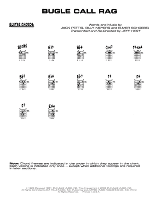 Bugle Call Rag: Guitar Chords