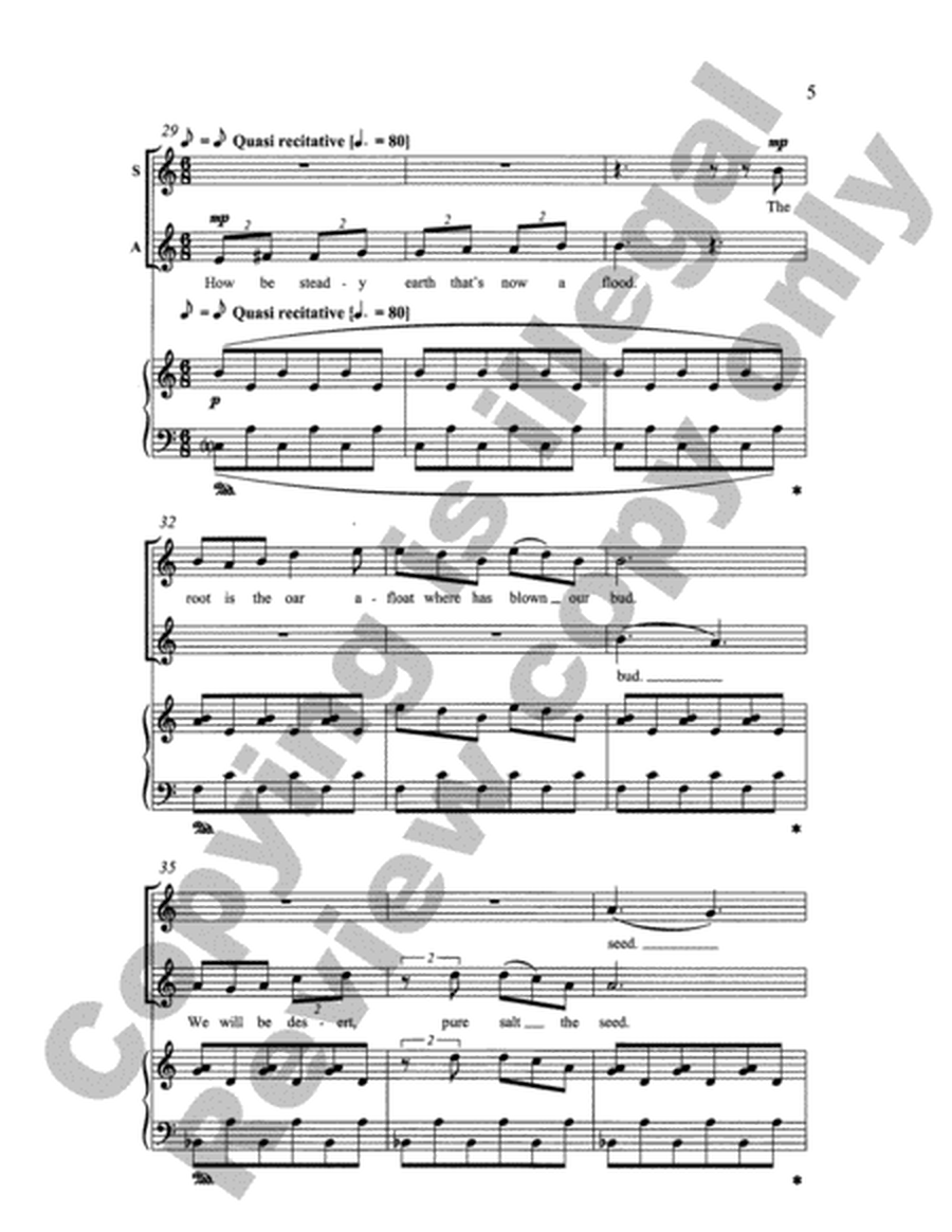 Songs for Women's Voices: 6. I Will Be Earth (Choral Score) image number null