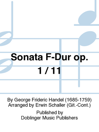 Sonata F-Dur op. 1 / 11