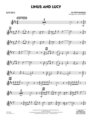 Book cover for Linus and Lucy (arr. John Berry) - Alto Sax 2
