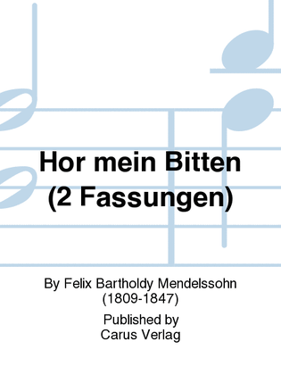 Book cover for Hor mein Bitten (2 Fassungen)