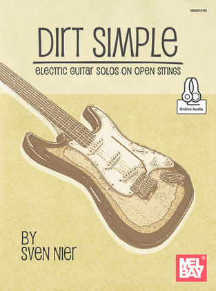 Book cover for Dirt Simple Electric Guitar Solos on Open Strings