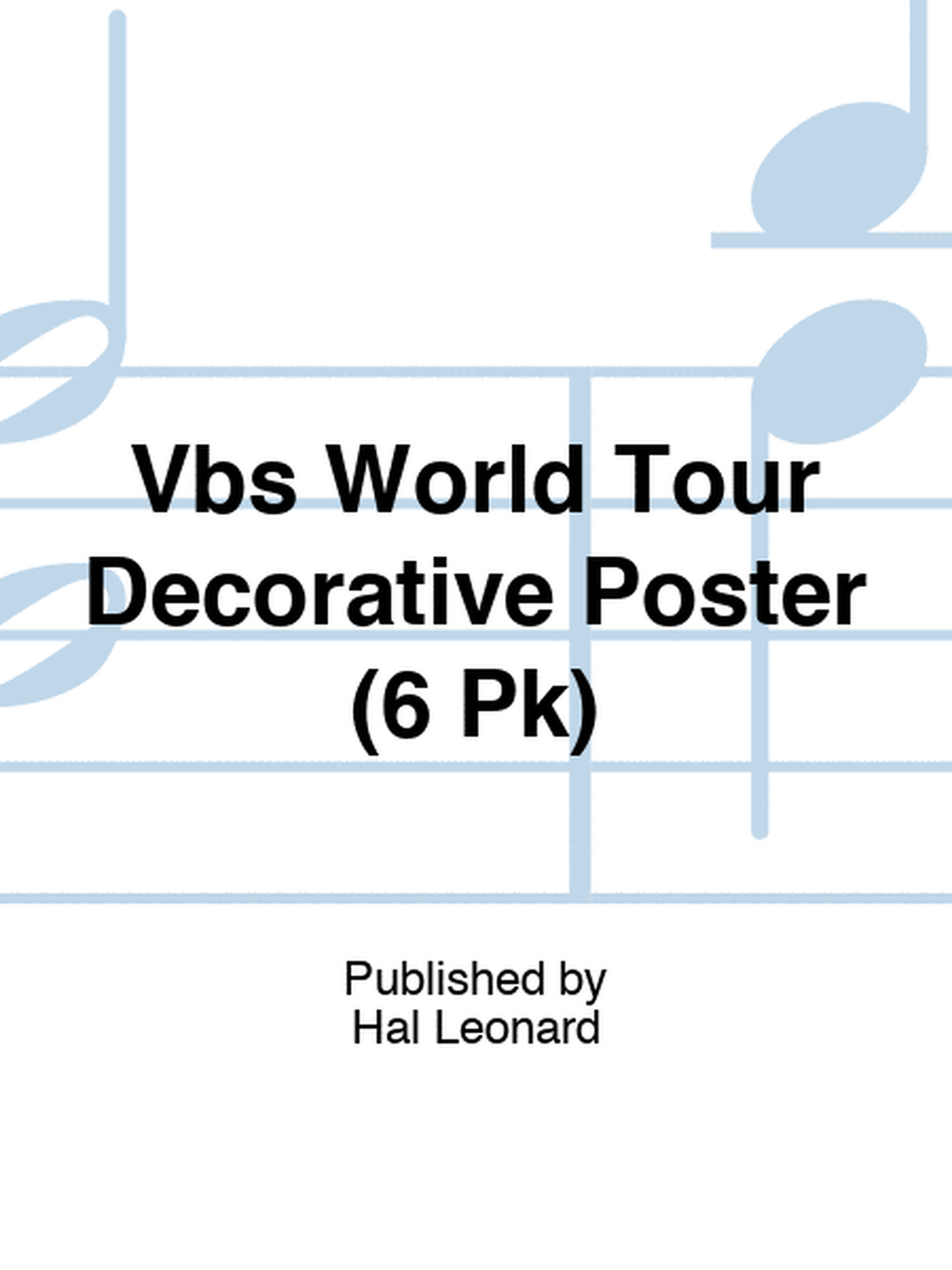 Vbs World Tour Decorative Poster (6 Pk)