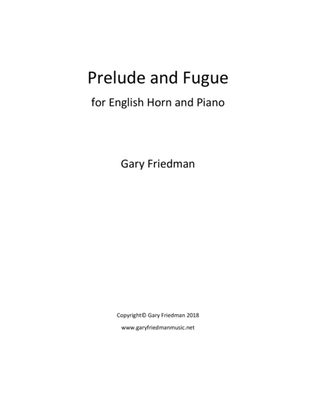 Book cover for Prelude and Fugue for English Horn and Piano