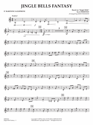 Jingle Bells Fantasy (arr. John Wasson) - Eb Baritone Saxophone