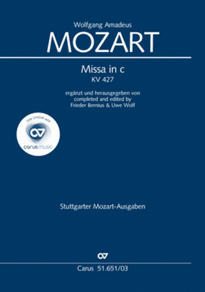 Book cover for C Minor Mass, K. 427 (Missa in c KV 427)