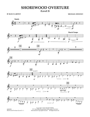 Shorewood Overture (for Multi-level Combined Bands) - Bb Bass Clarinet (Level 3)
