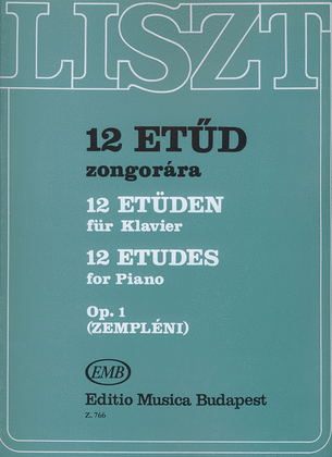 Book cover for 12 Etüden op.6 (ex op.1) für Klavier