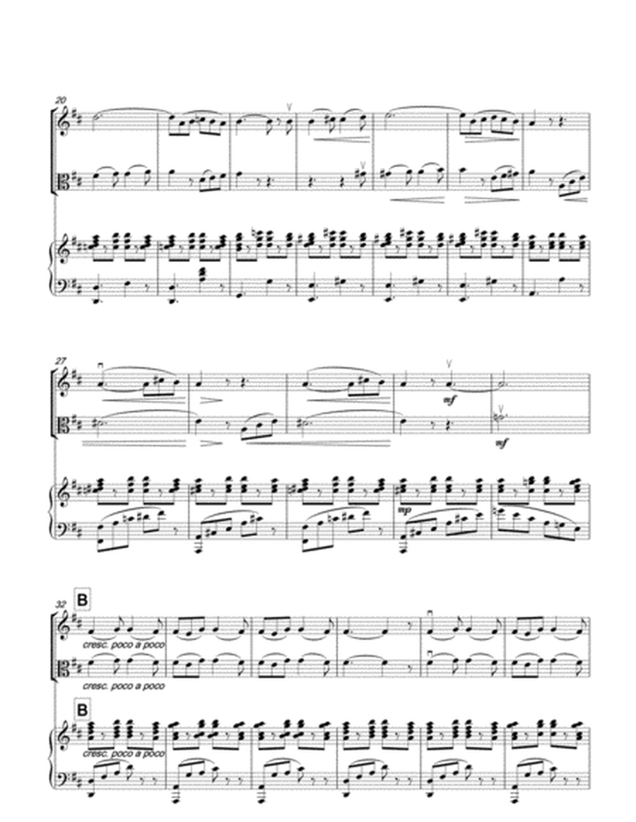 OFFENBACH Barcarolle (The Tales of Hoffman) for violin, viola & piano image number null