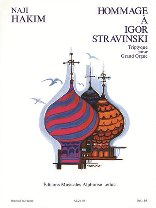 Book cover for Hommage A Igor Stravinsky (organ)