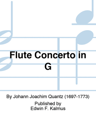 Book cover for Flute Concerto in G