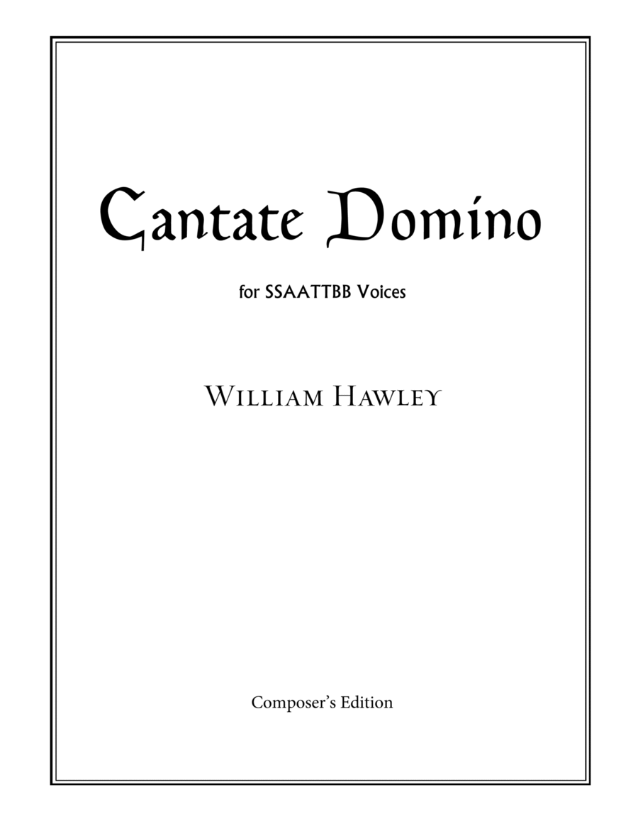 Cantate Domino image number null