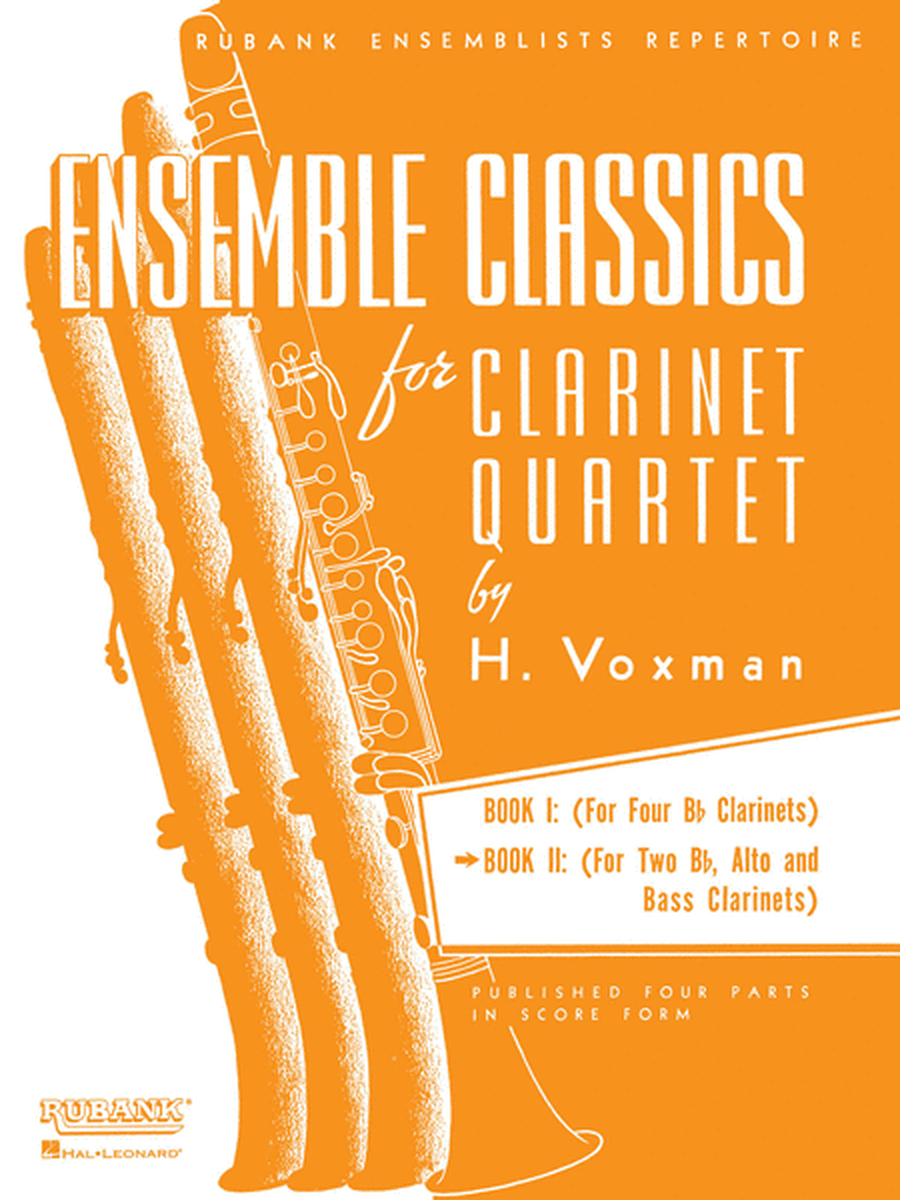 Ensemble Classics for Clarinet Quartet - Book 2