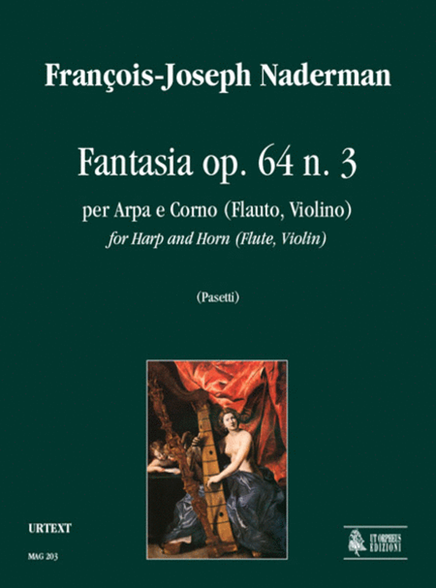 Fantasia Op. 64 No. 3 for Harp and Horn (Flute, Violin)