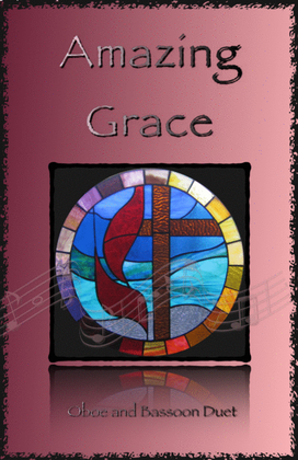 Book cover for Amazing Grace, Gospel style for Oboe and Bassoon Duet