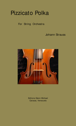 Book cover for Pizzicato Polka for String Orchestra or String Quintet