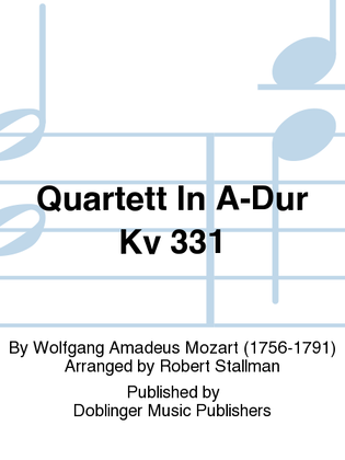 Book cover for Quartett in A-Dur KV 331