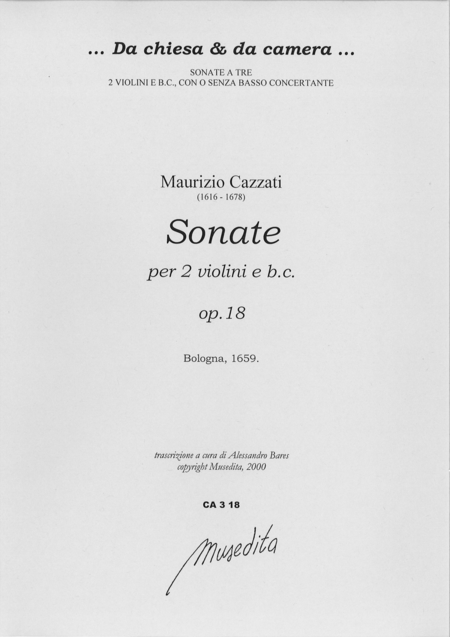 Sonate op. 18 (Bologna, 1659)