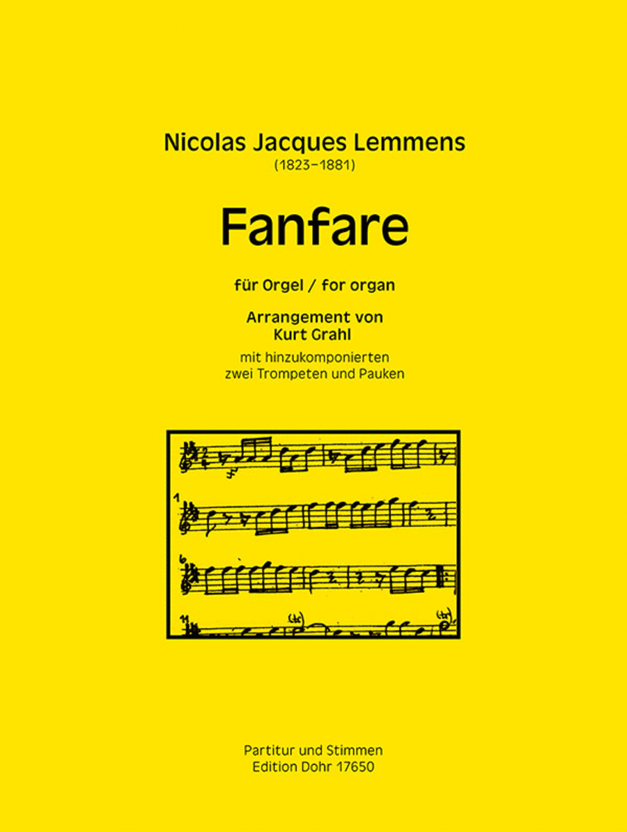 Fanfare (für Orgel mit zwei hinzukomponierten Trompeten und Pauken)