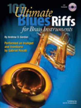 Book cover for 100 Ultimate Blues Riffs for Brass Instruments