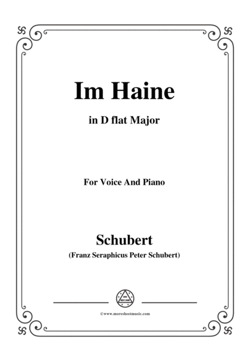 Schubert-Im Haine,Op.56 No.3,in D flat Major,for Voice&Piano image number null