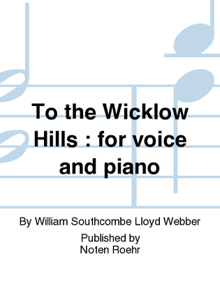 Book cover for To the Wicklow Hills