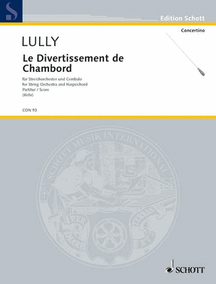 Book cover for Le Divertissement de Chambord