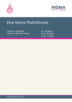 Book cover for Eine kleine Platinblonde