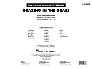 Book cover for Grazing in the Grass (arr. Rick Stitzel) - Conductor Score (Full Score)