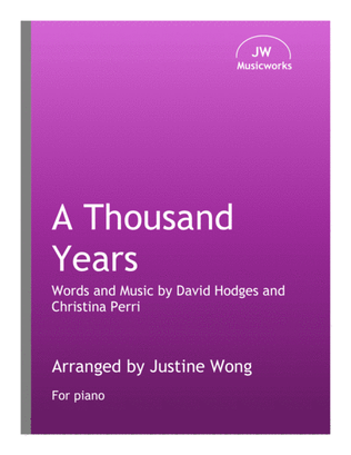 Book cover for A Thousand Years