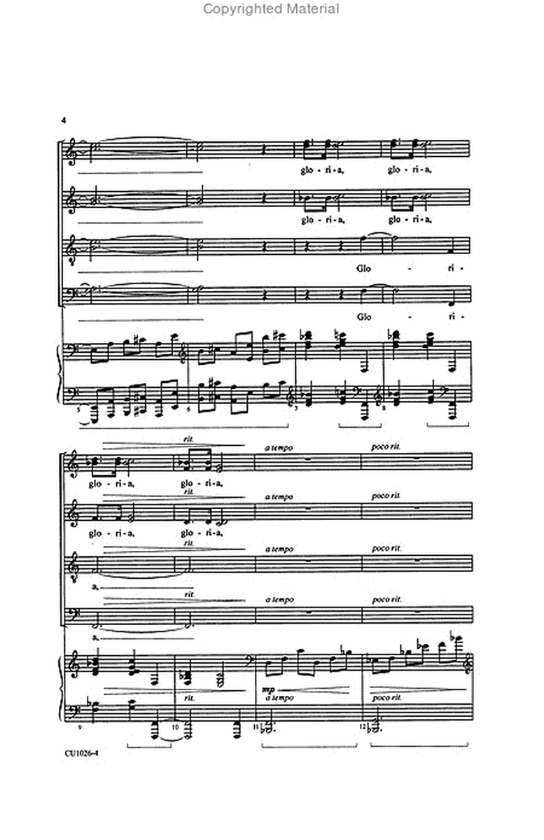 Festival Gloria - SATB image number null