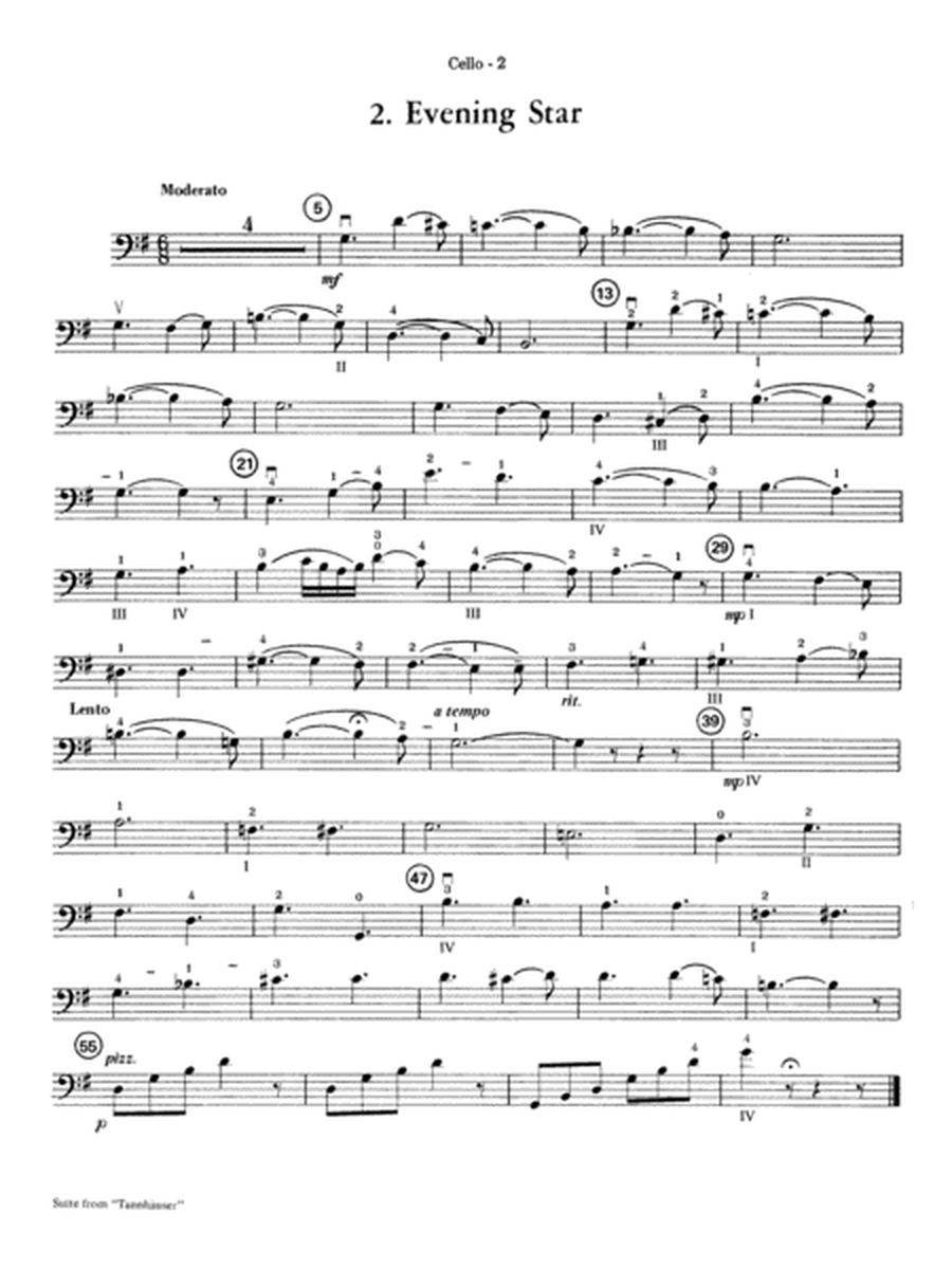 Suite from Tannhäuser: Cello