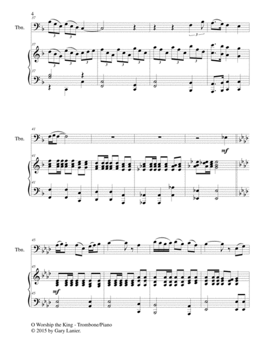 O WORSHIP THE KING (Duet – Trombone and Piano/Score and Parts) image number null