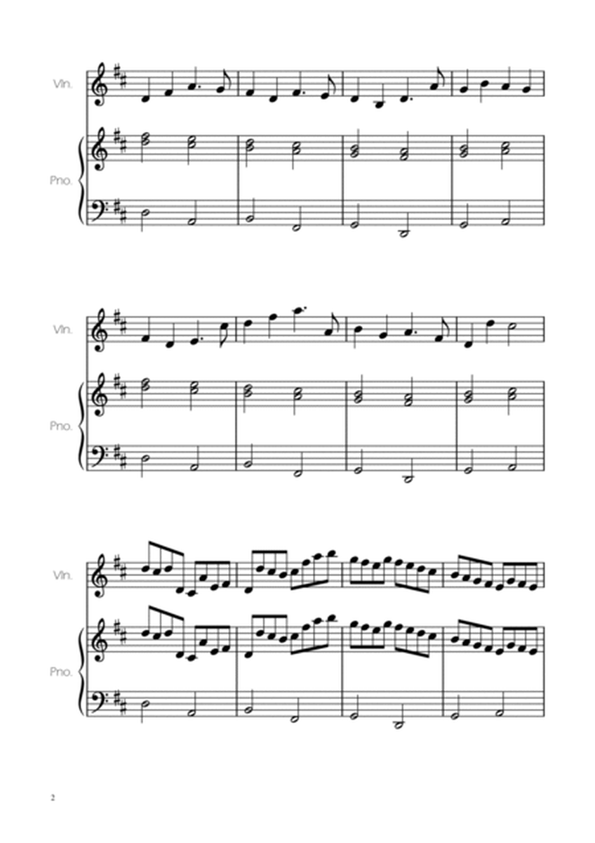 Canon in D - Pachelbel for Violin and piano image number null