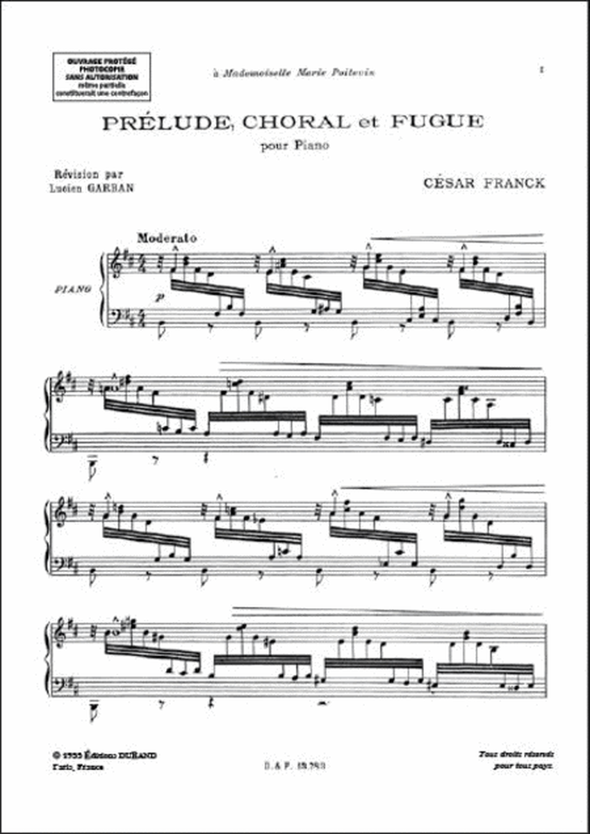 Prelude, Choral et Fugue