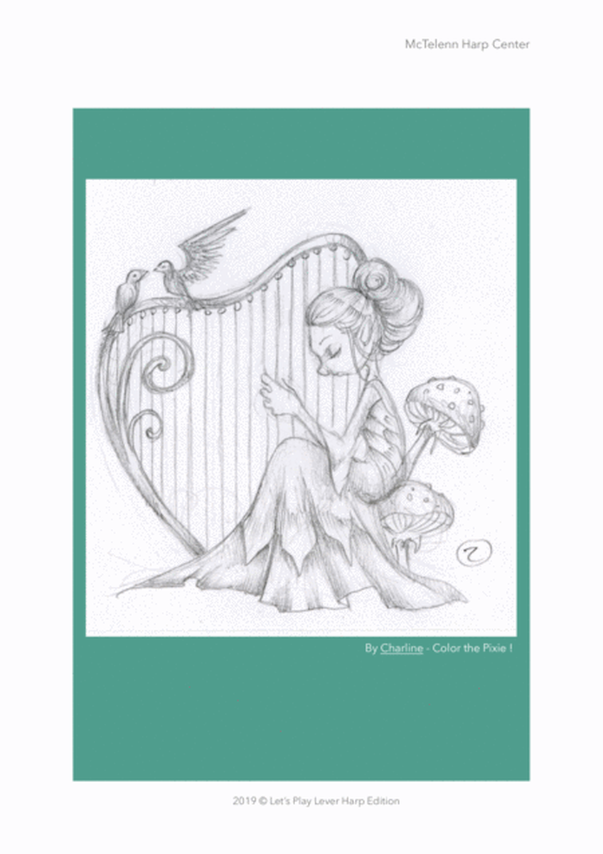 Da tabhair Air An Fharaidh - Irish ﻿Reel﻿- Video Course Link + Fingerings + Sight-Reading Help Booklet for Lever Harp - By Eve McTelenn - Intermedaite Level