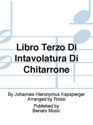 Libro Terzo Di Intavolatura Di Chitarrone