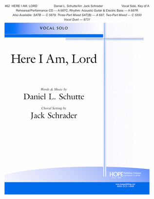 Book cover for Here I Am, Lord